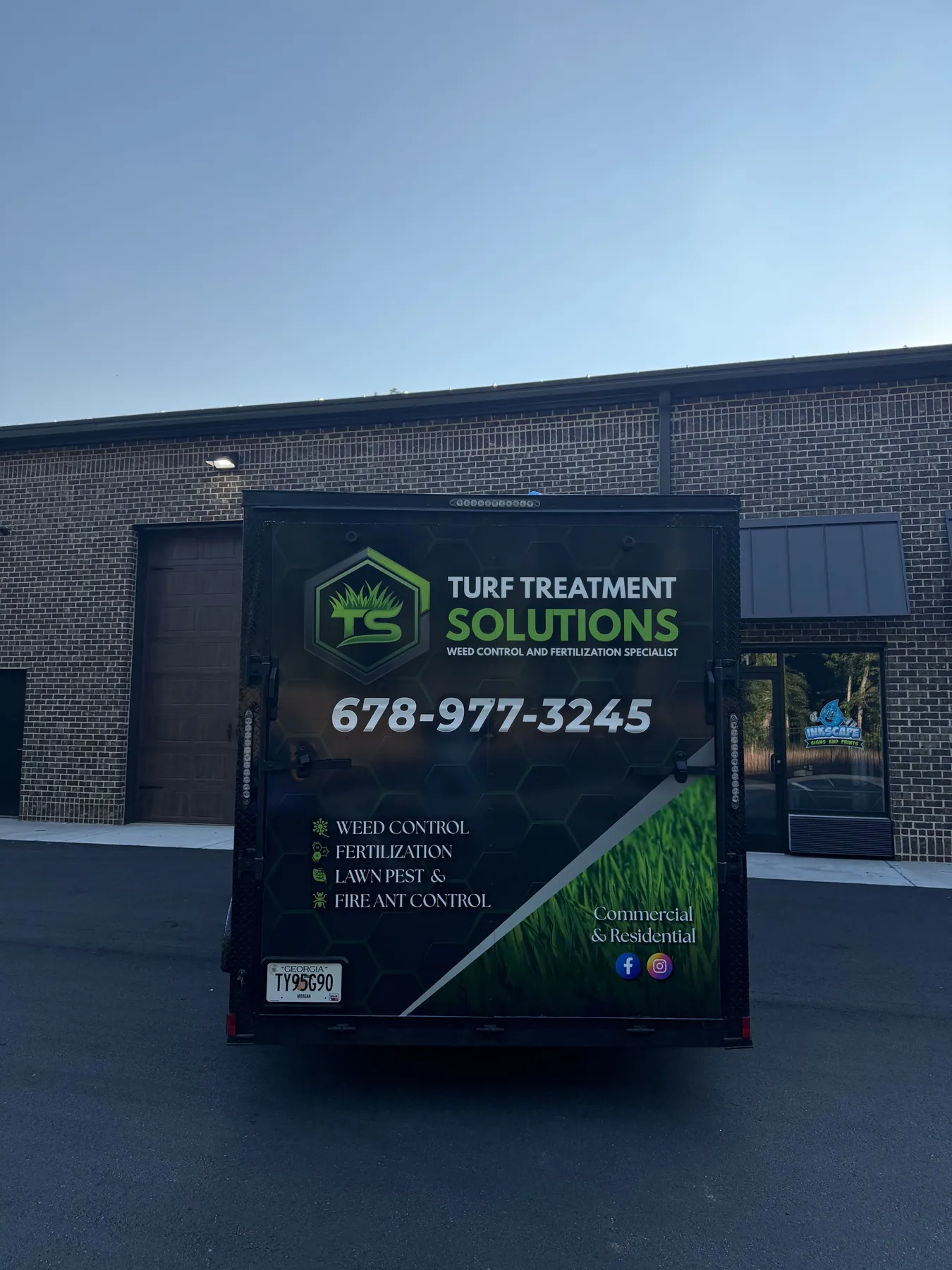 Turf Treatment Solutions commercial trailer